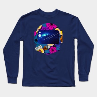 astronaut full flowers Long Sleeve T-Shirt